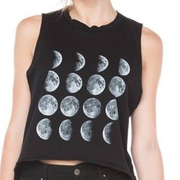 Brandy Melville Tops - Moon phase muscle tee